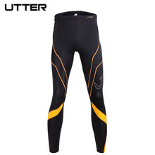 Load image into Gallery viewer, UTTER J6 Men Yellow Printing Compression Pants