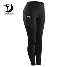 Load image into Gallery viewer, Women High Waist Sports Leggings with pocket