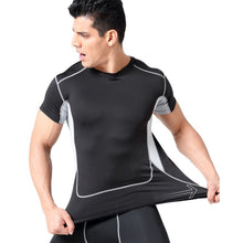 Load image into Gallery viewer, Men Short Sleeve Breathable Fitness T-shirt