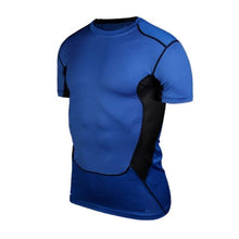 Load image into Gallery viewer, Men Short Sleeve Breathable Fitness T-shirt