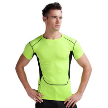 Load image into Gallery viewer, Men Short Sleeve Breathable Fitness T-shirt