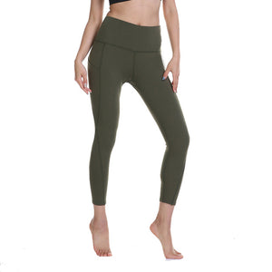 Women High Waist Sports Leggings with pocket